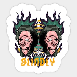 BLINDLY Sticker